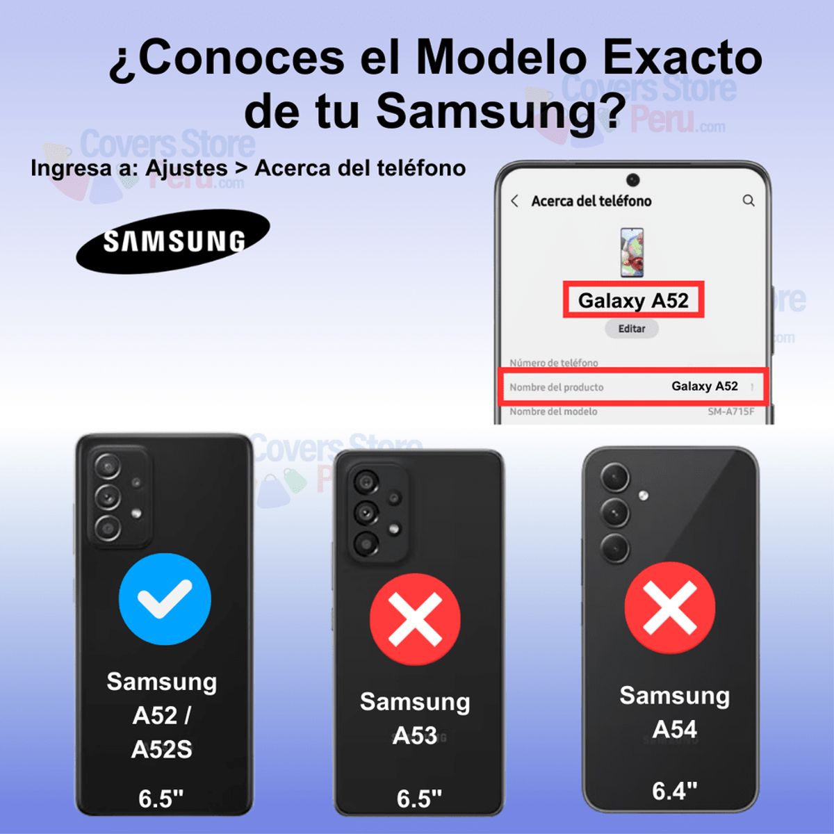 GENERICO - Funda para Samsung A52 4G Holder Parante + Anillo Azul
