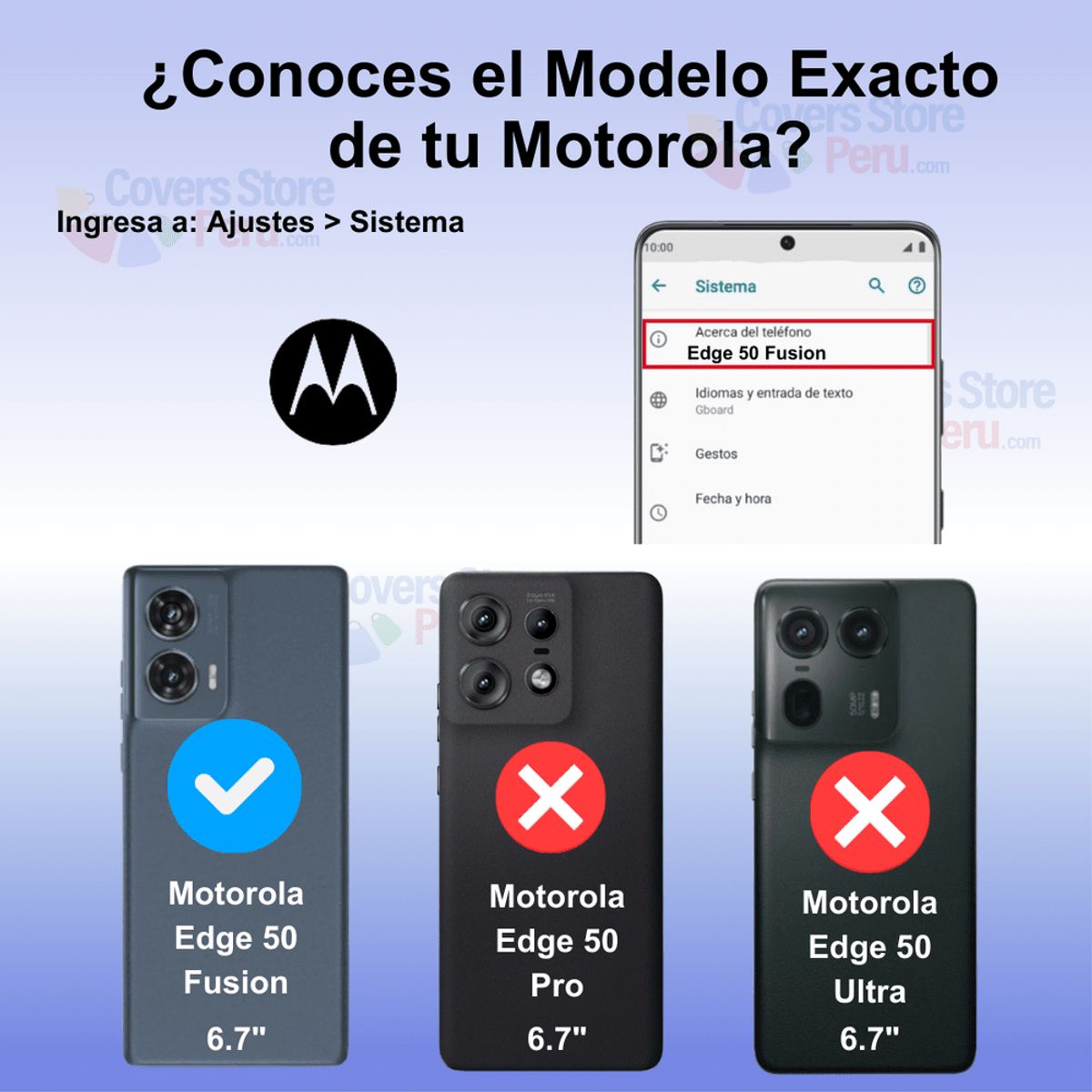 GENERICO - Funda for Motorola Edge 50 Fusion Holder Parante Ring Azul