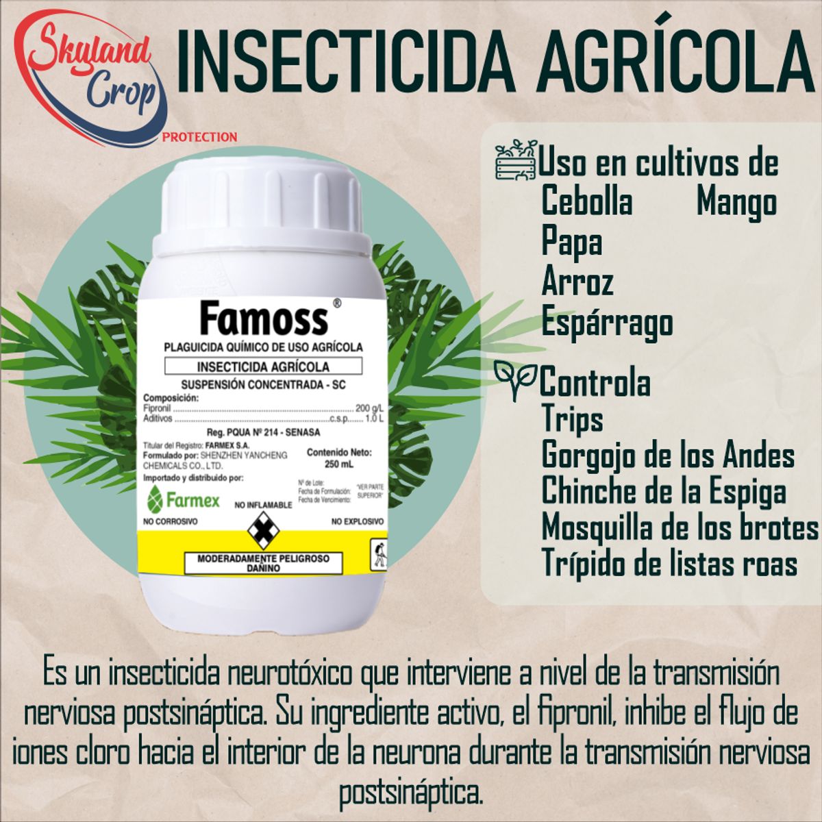 GENERICO - FAMOSS 250ML INSECTICIDA  AGRICOLA