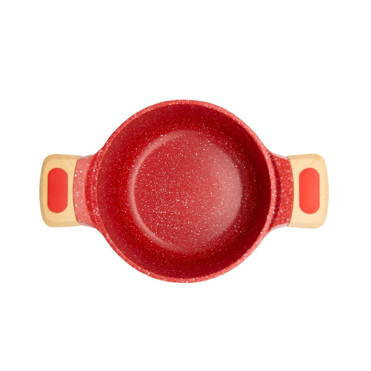 Reyna - Olla Reyna antiadherente con tapa de vidrio 20 cm (3Lt) (color rojo)