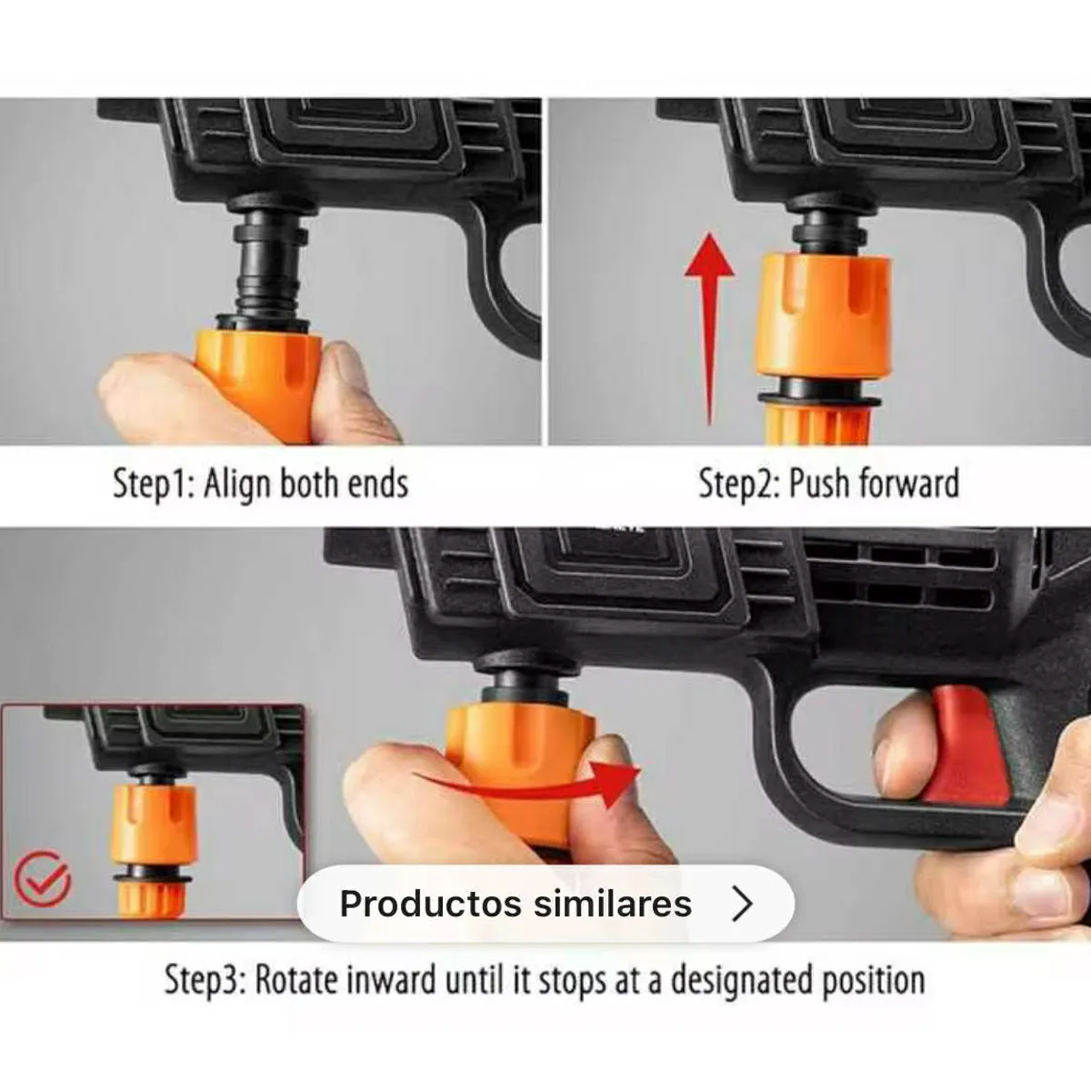 GENERICO - Pistola Hidrolavadora 200V Doble Batería Portatil