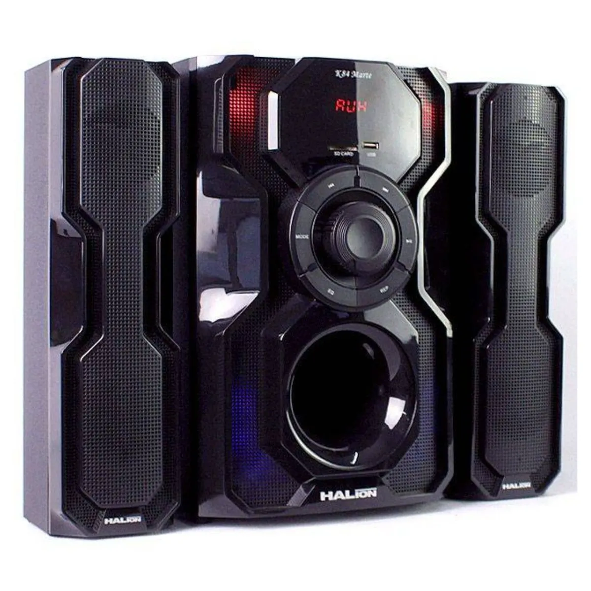 HALION - Parlante Halion HA-K84 Marte 2.1 Bluetooth con Subwoofer 8" Luces LED