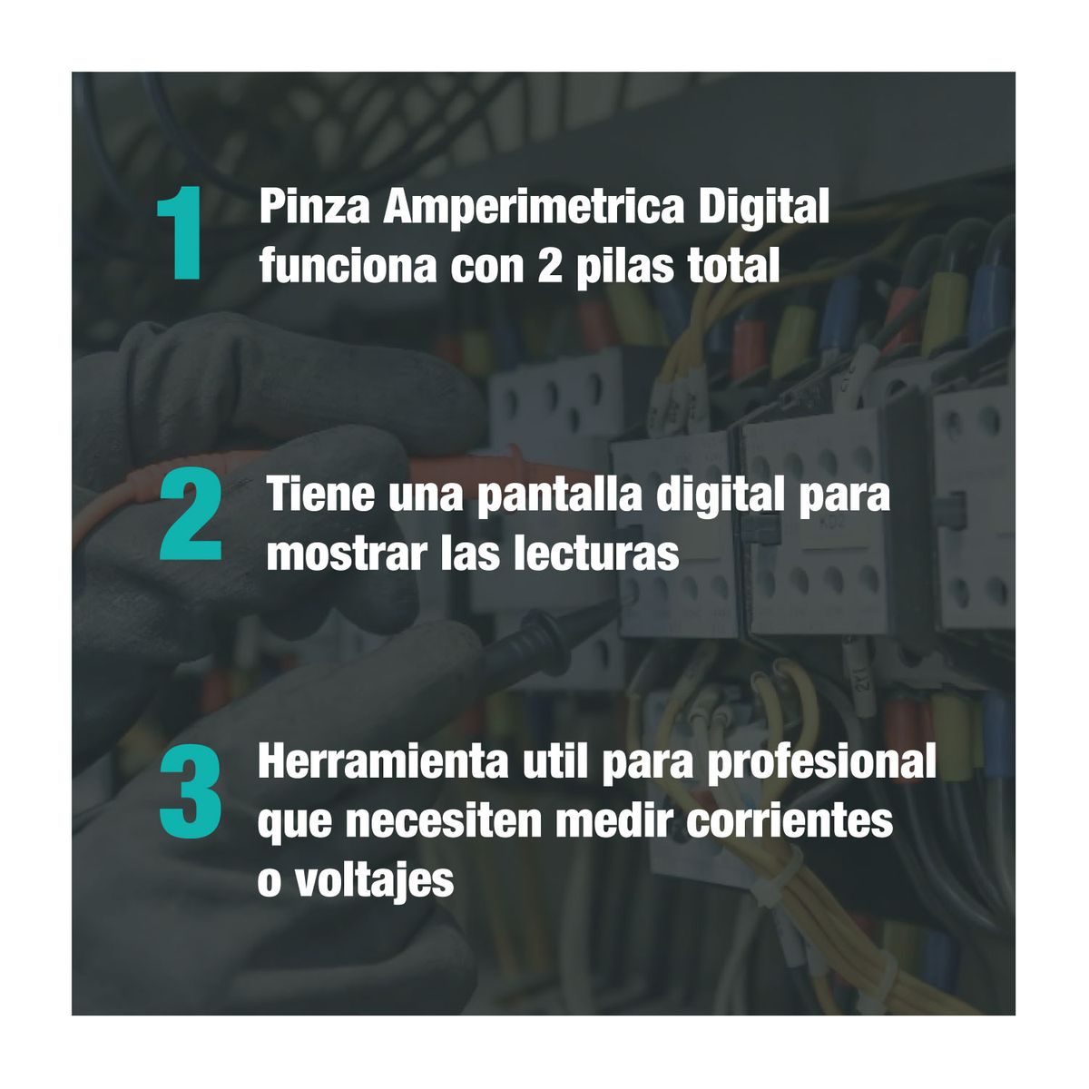 TOTAL TOOLS - PINZA AMPERIMETRICA AC 400A 4000 CONTEOS A:24MM TMT762001