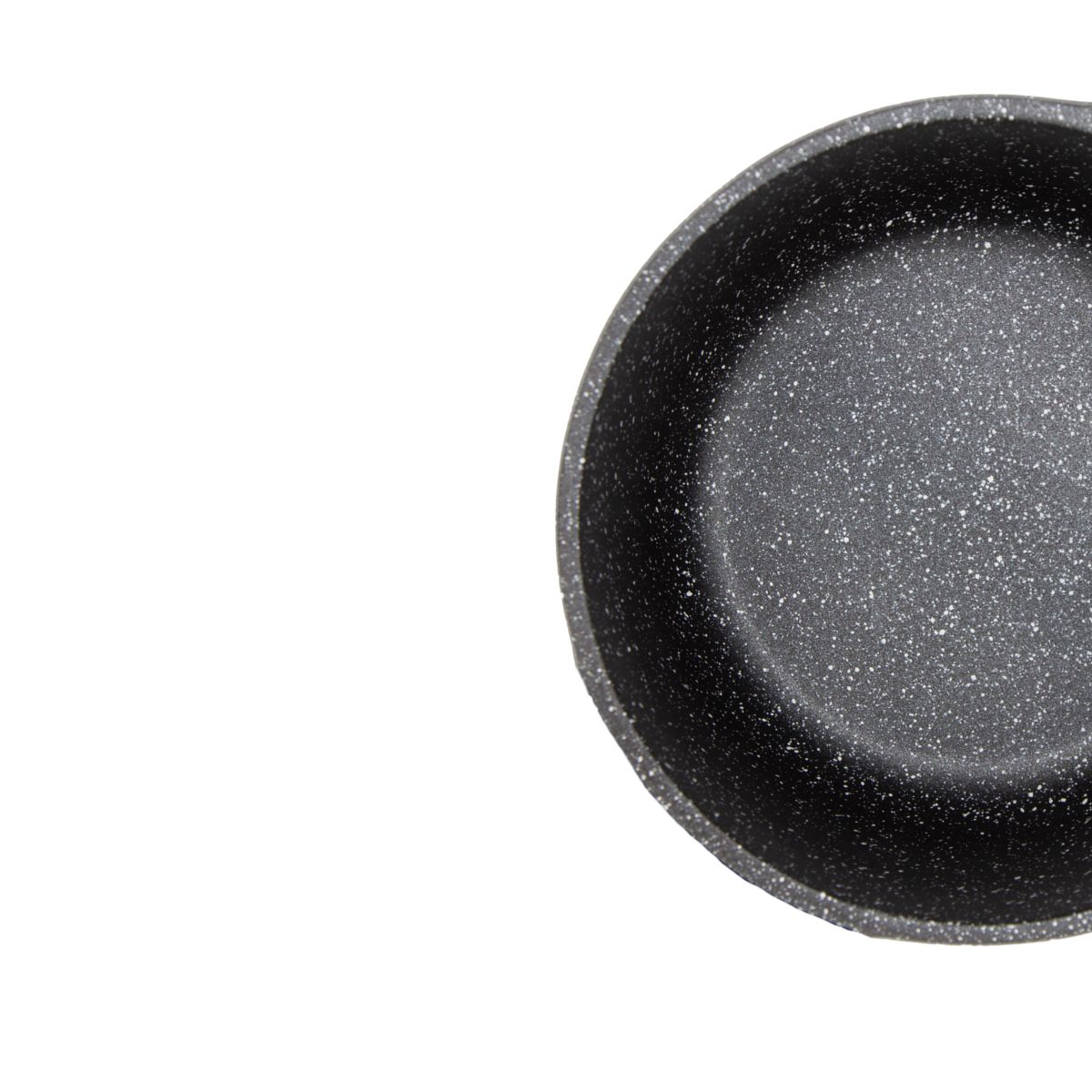 Reyna - Cacerola antiadherente con tapa de vidrio 18 cm (2 Lt) (color negro)