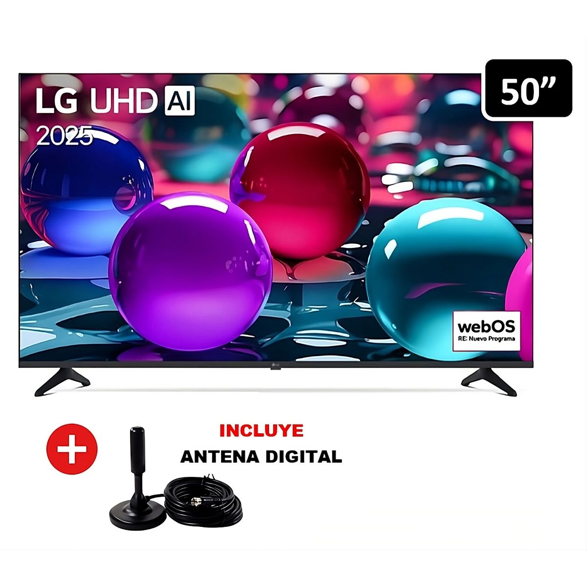 LG - Televisor Smart TV LG Led Uhd 50" 4K Thinq AI 50UA7300 2025 + Antena Digital
