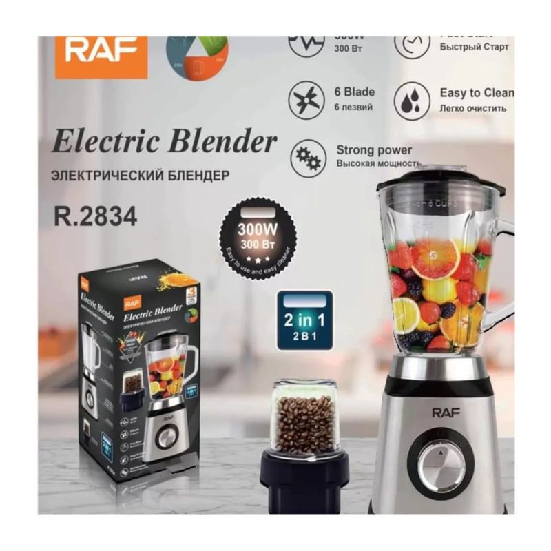 RAFF - LICUADORA ELÉCTRICA DE 3 VELOCIDADES