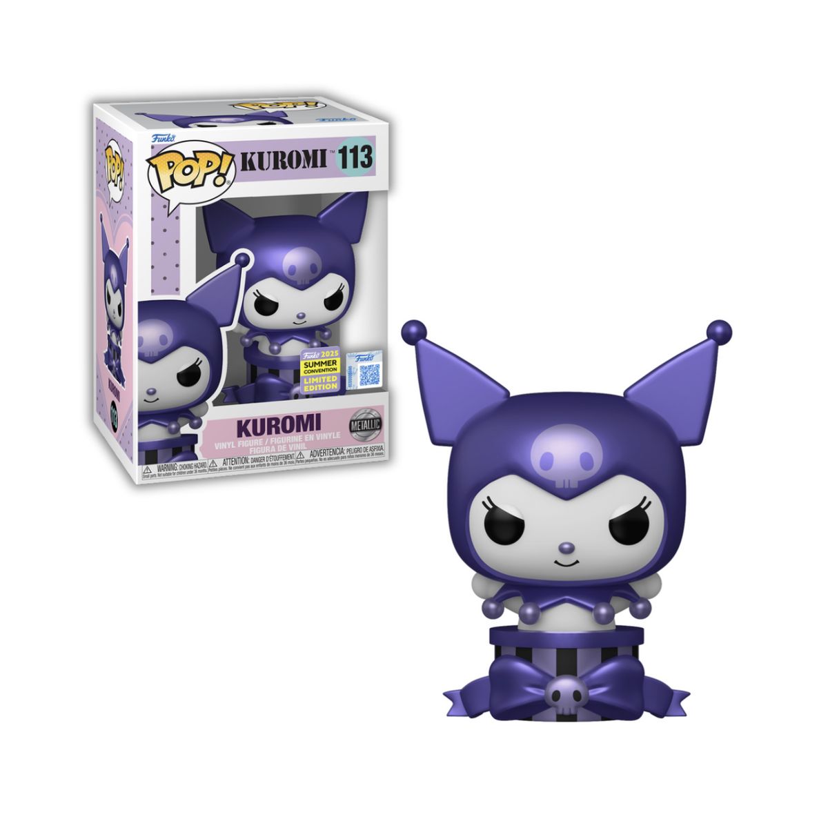 FUNKO - Kuromi Regalo Metallic Funko Pop 113 Exclusivo Summer Con