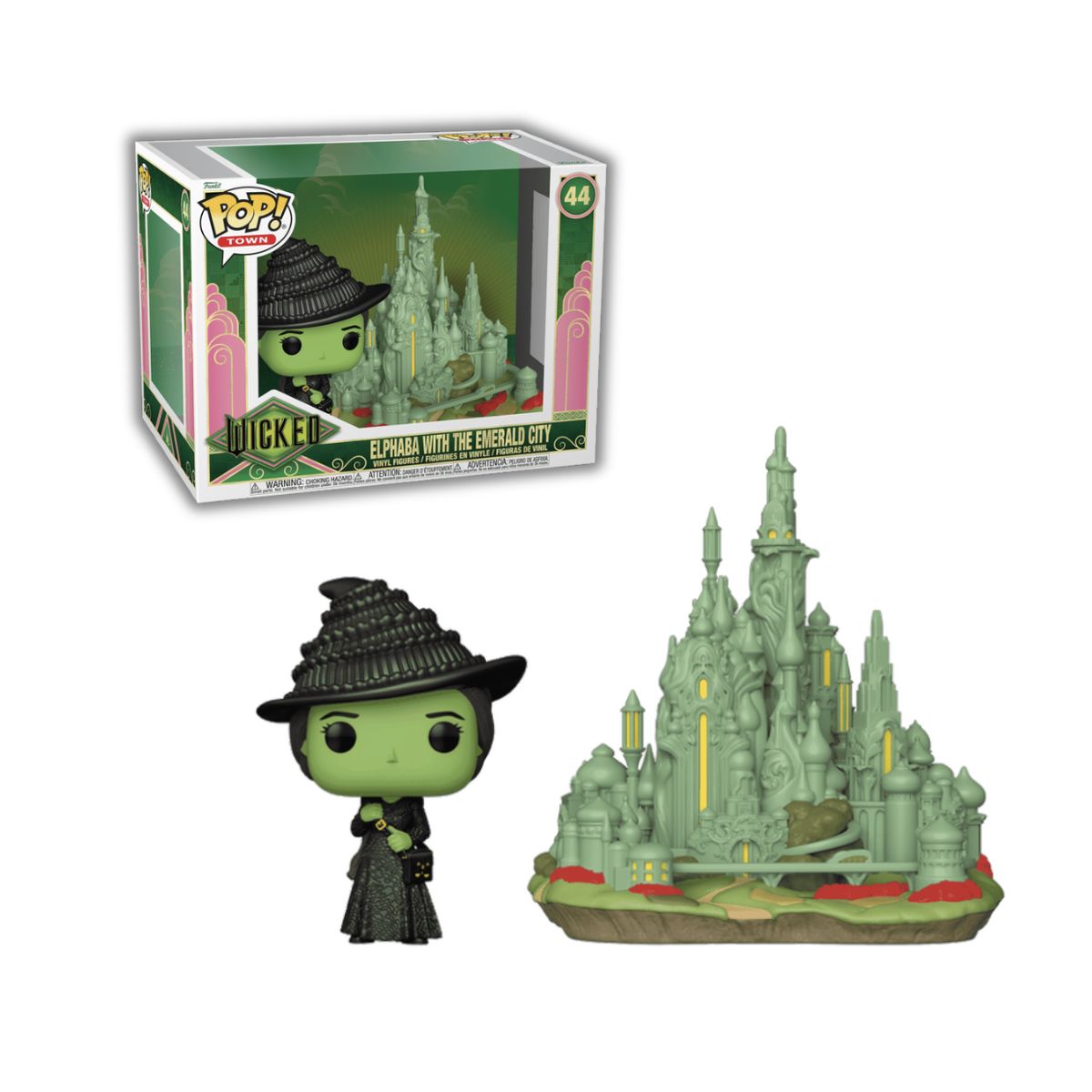 FUNKO - Elphaba with Emerald City Funko Pop 44 Wicked Town Deluxe