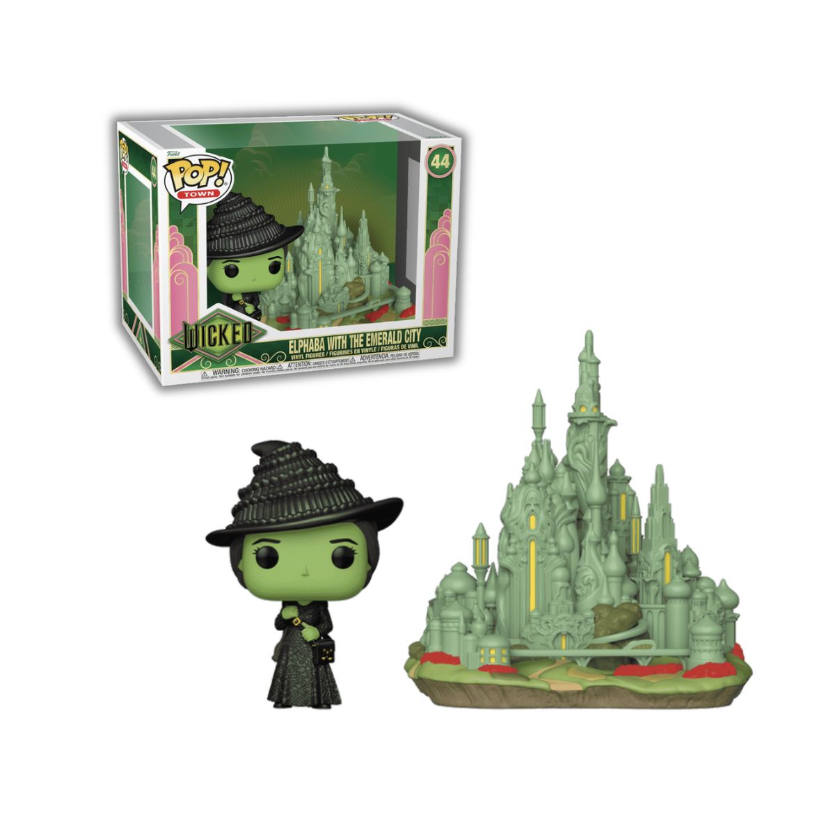 FUNKO - Elphaba with Emerald City Funko Pop 44 Wicked Town Deluxe