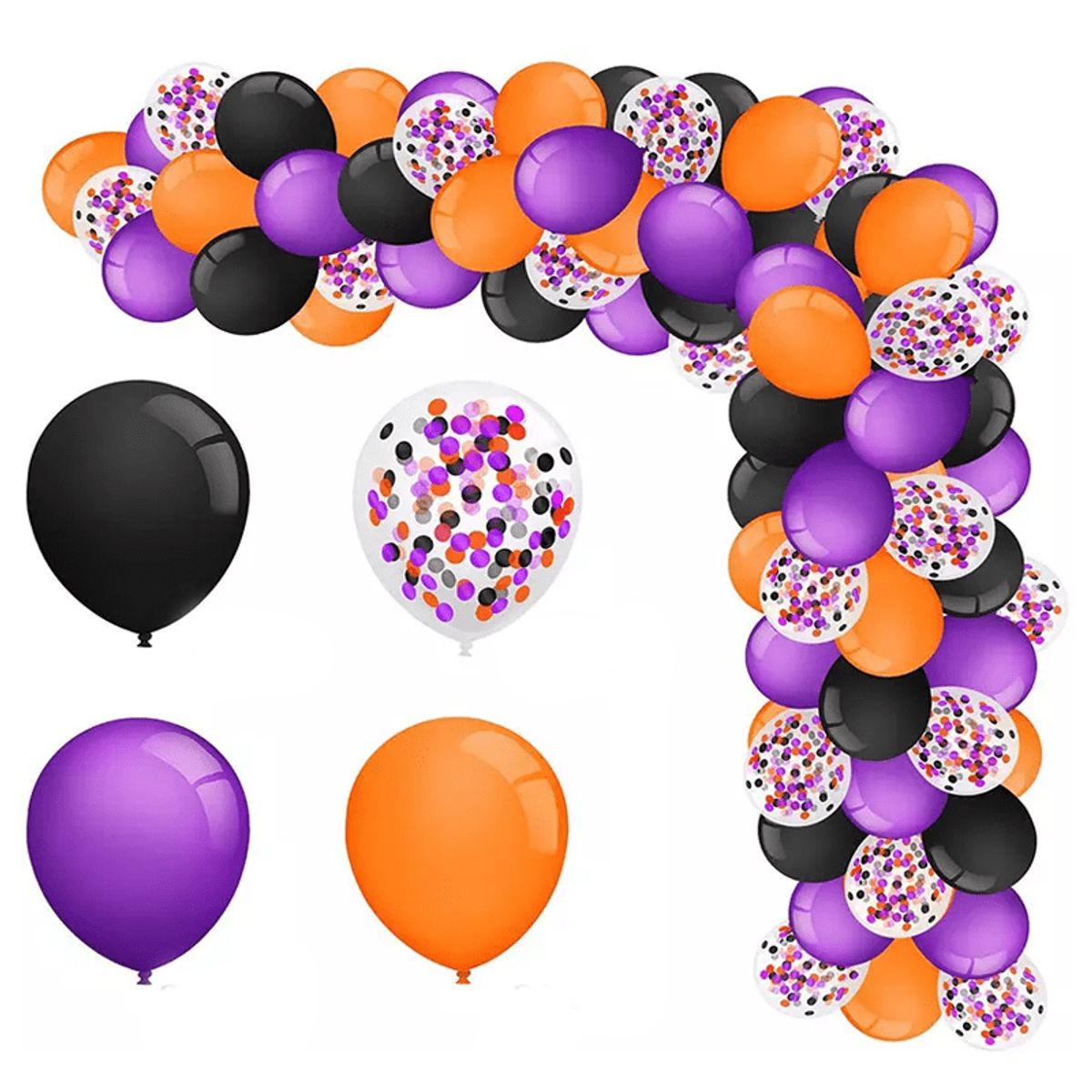 GENERICO - Semi arco de Globos Halloween