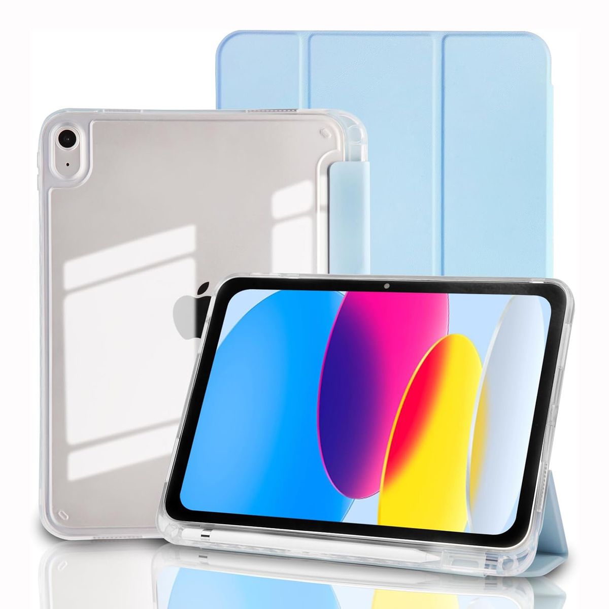 GENERICO - Funda Case Smart para iPad A16 11va 10ma Generación - Celeste