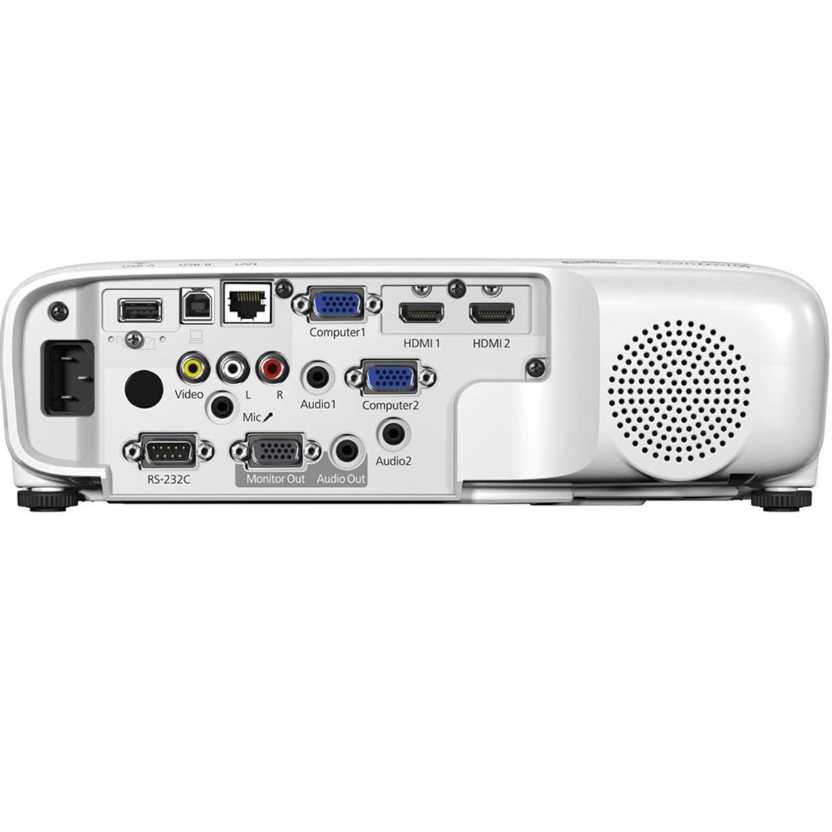 EPSON - Proyector PowerLite 118 3LCD XGA, HDMI  VGA  LAN (RJ-45), USB