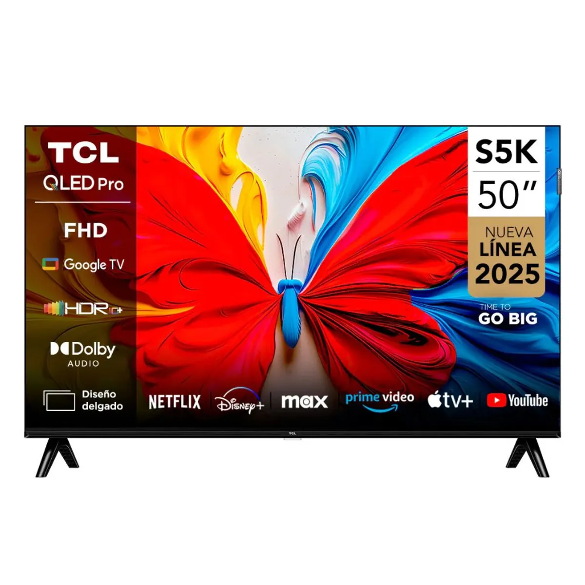 TCL - Televisor TCL QLED 50"  FHD Smart TV 50S5K