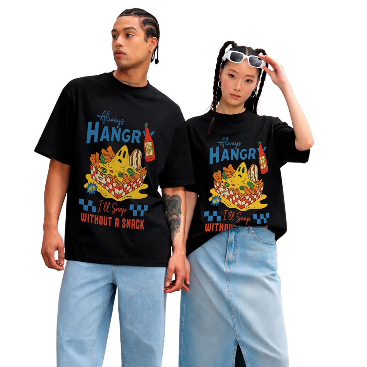 GENERICO - POLO OVERSIZE MANGA CORTA  ALGODÓN SNACK