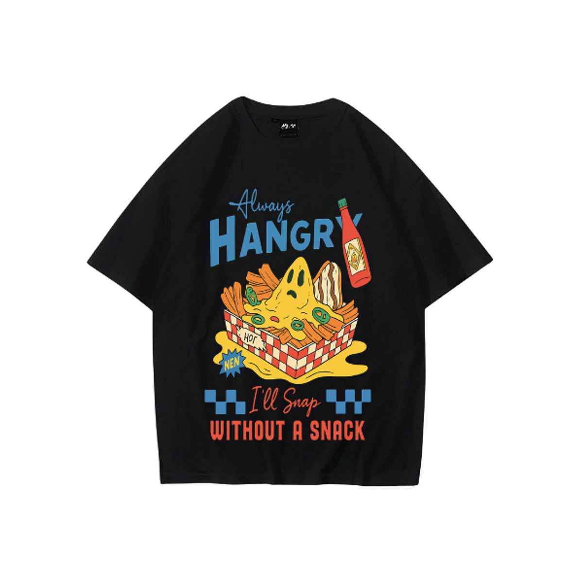 GENERICO - POLO OVERSIZE MANGA CORTA  ALGODÓN SNACK