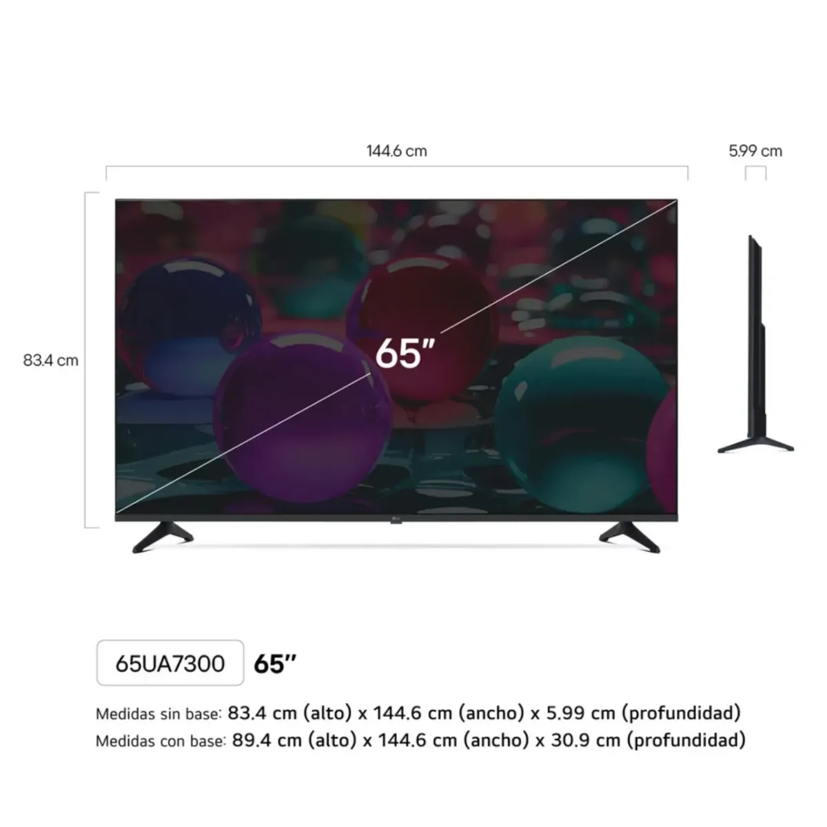 LG - TELEVISOR 65 LG 65UA7300PSB  UHD 4K THINQ AI 2025 + SOUNDBAR NEX