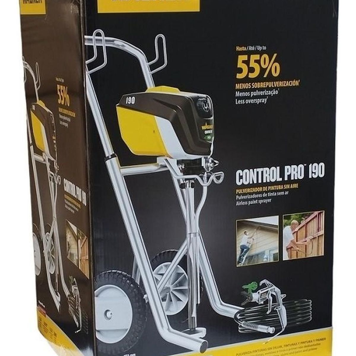 WAGNER - Pulverizadora Airless Wagner Control Pro 190 Cart Pintura de Alta Presión