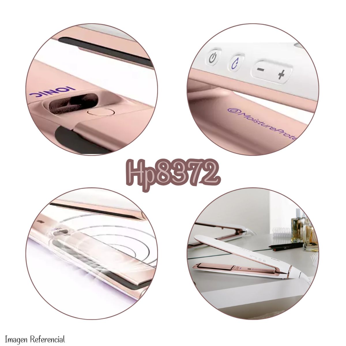 PHILIPS - Plancha de Cabello StraightCare Philips  HP8372