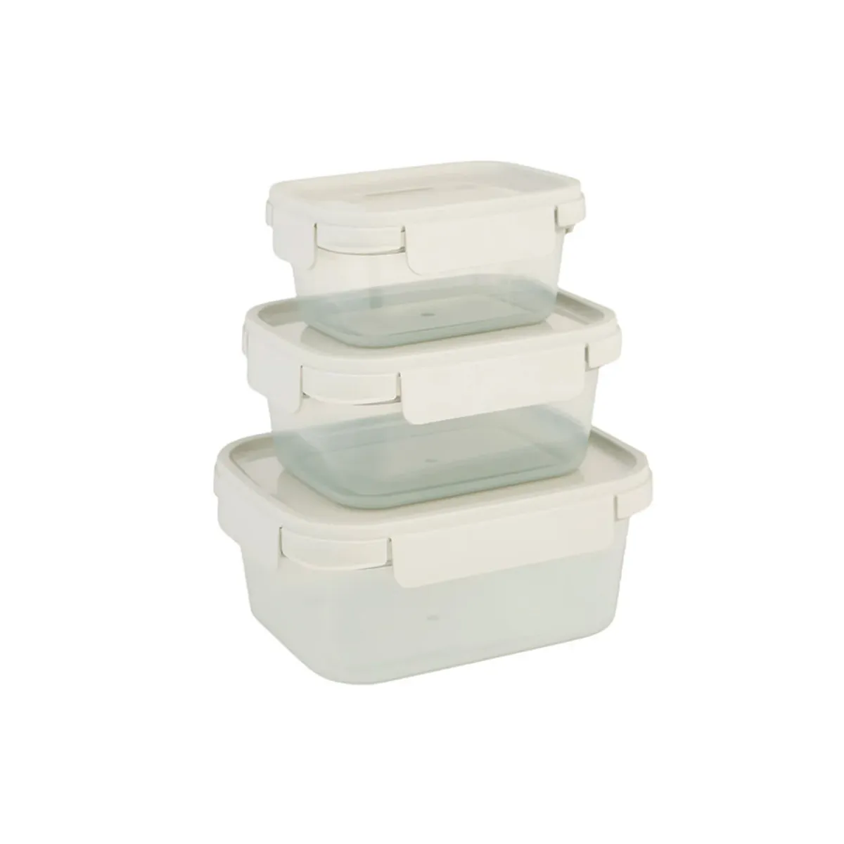 LOCK & LOCK - Set x3 Envases Herméticos Nestopia 500ml + 920ml + 1.6 L