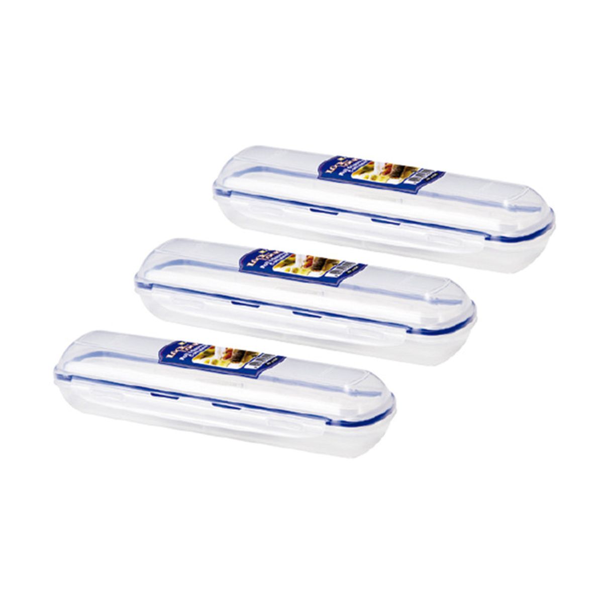 LOCK & LOCK - Set x3 Envase Multiuso Largo 22cm