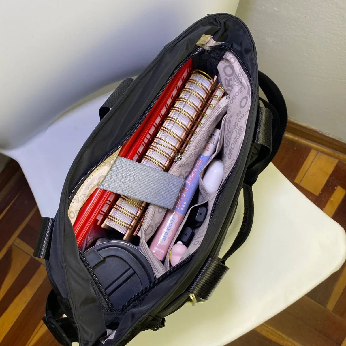 GENERICO - Bolso Bobo mediano Pía mate con portatomatodo