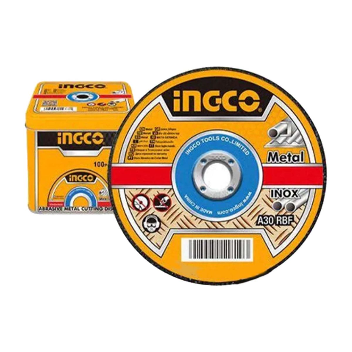 INGCO TOOLS - Set Discos Corte Metal Y Acero 4 ½ Ingco Mcd10115100