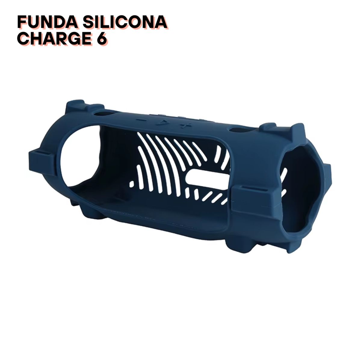 GENERICO - Funda de Silicona con correa para el parlante Jbl Charge 6 - Azul