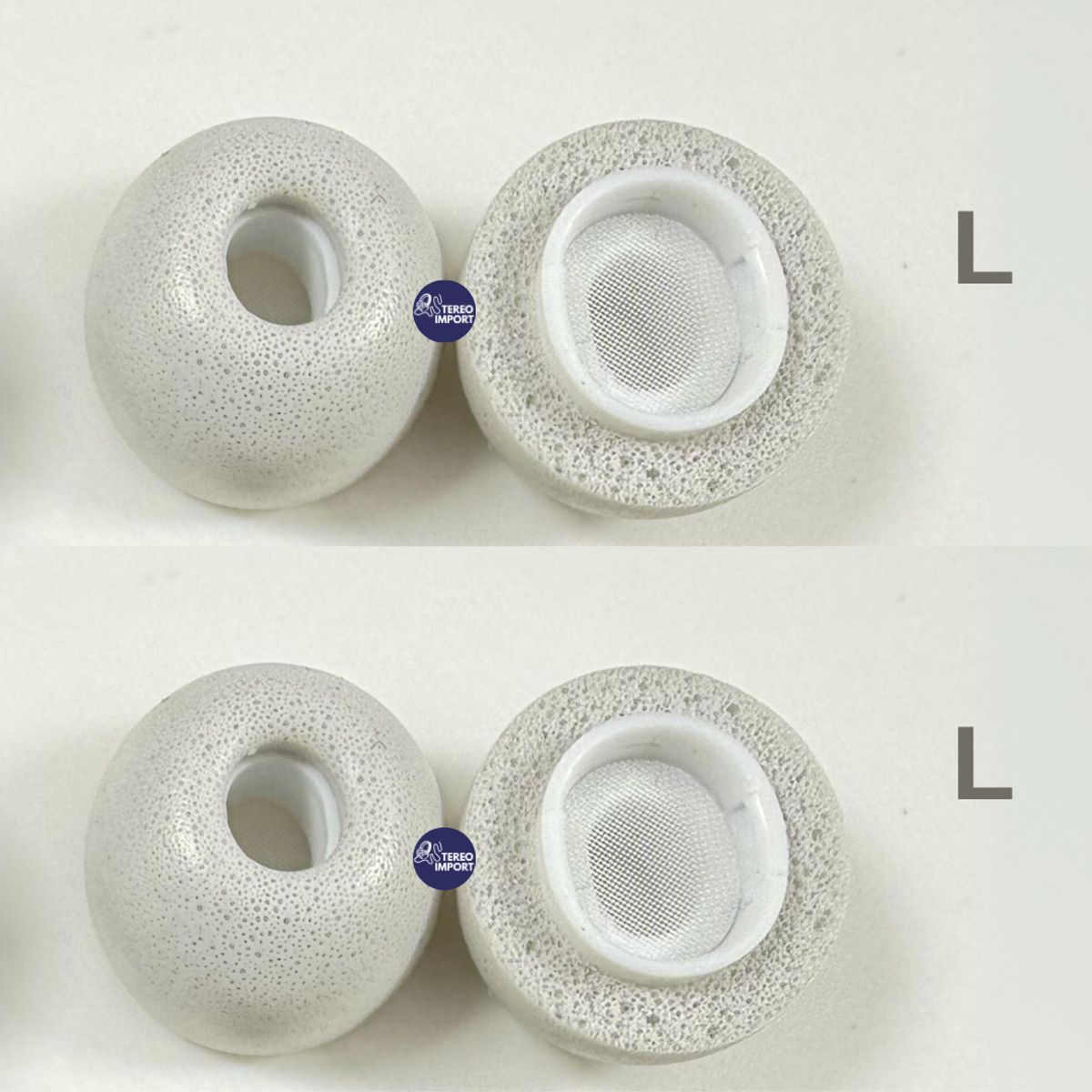 GENERICO - Almohadillas de espuma compatible con AirPods Pro 1 - 2 (2 par L) gris