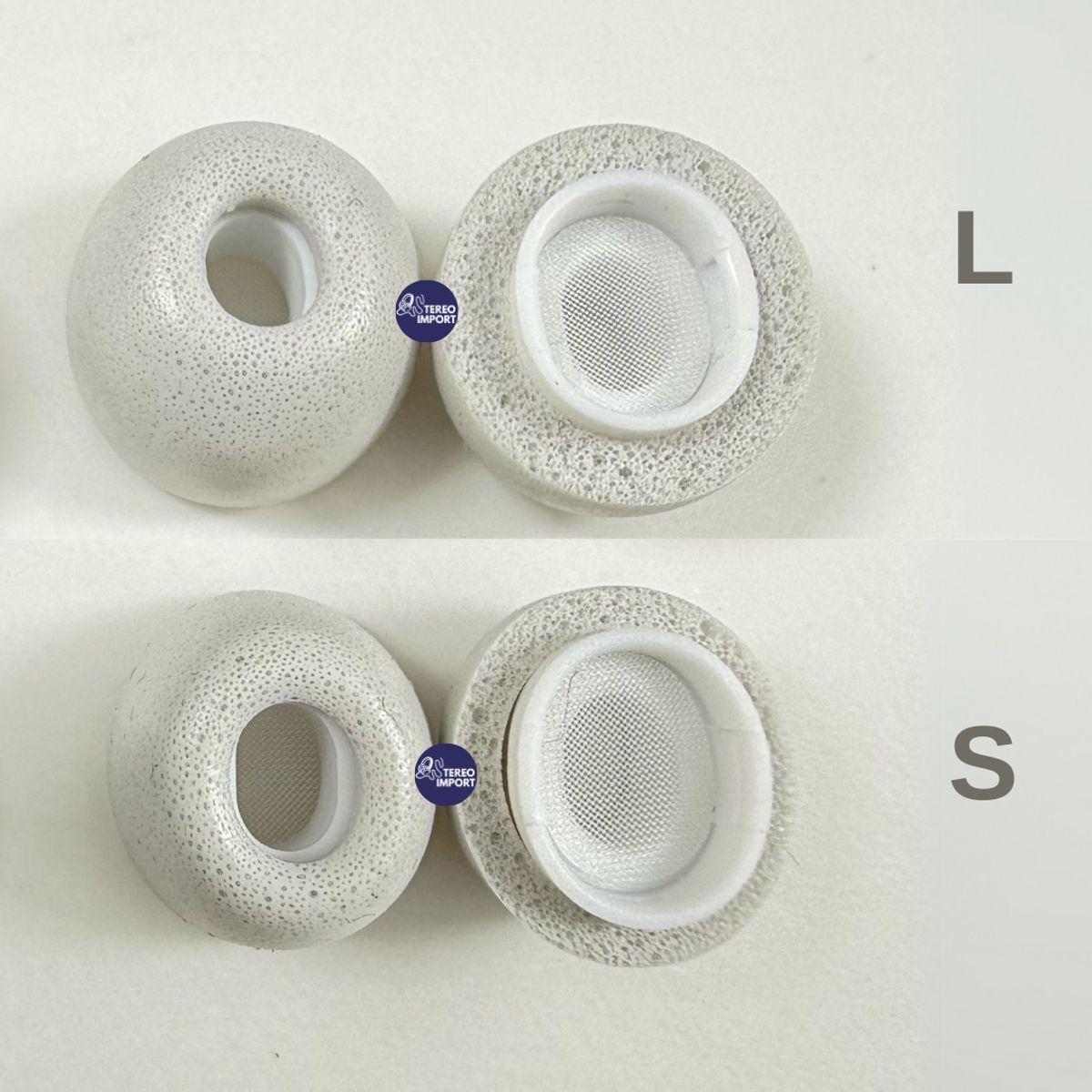 GENERICO - Almohadillas de espuma compatible con AirPods Pro 1 - 2 (2 par SL gris