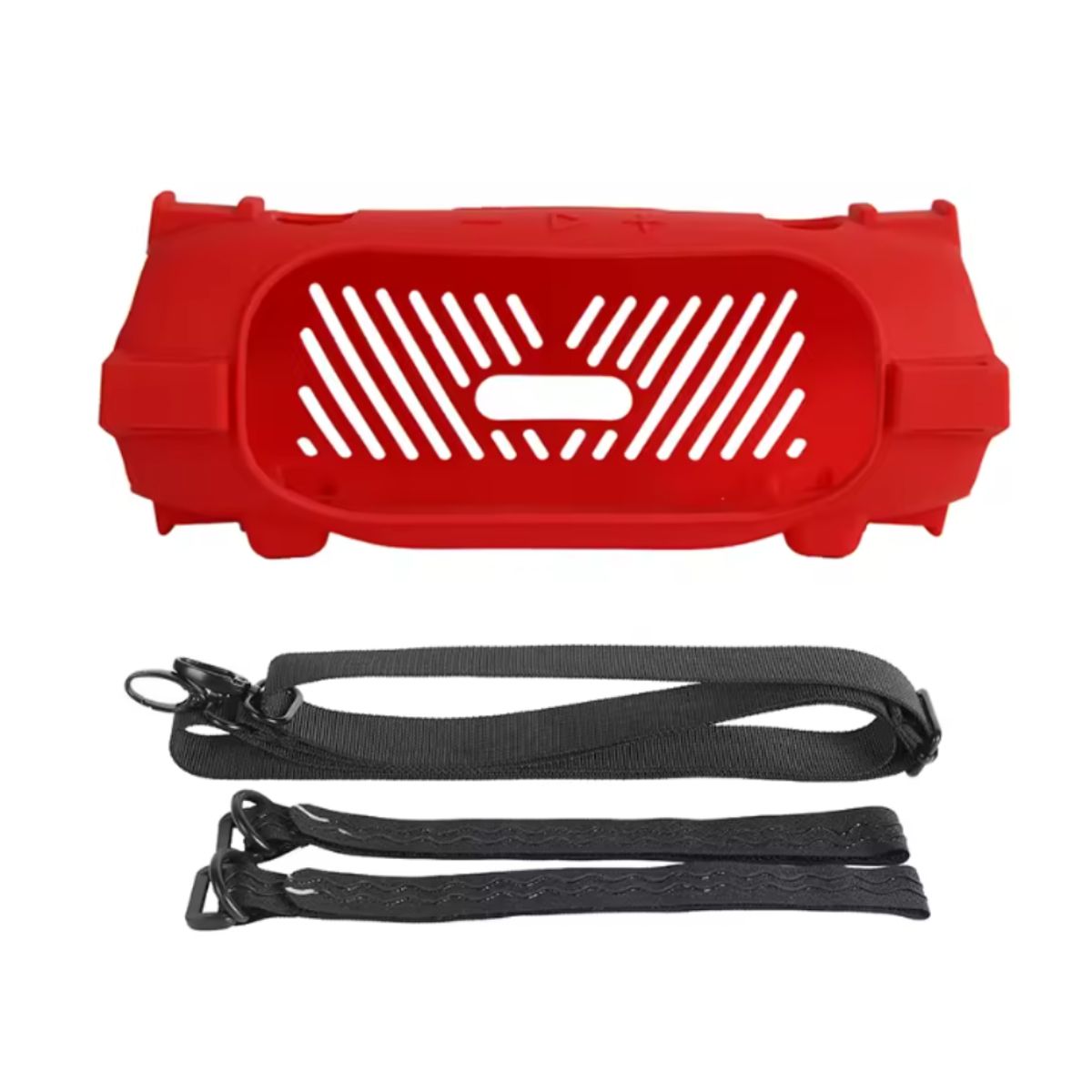 GENERICO - Funda Protectora de Silicona para el parlante Jbl Charge 6 - Rojo