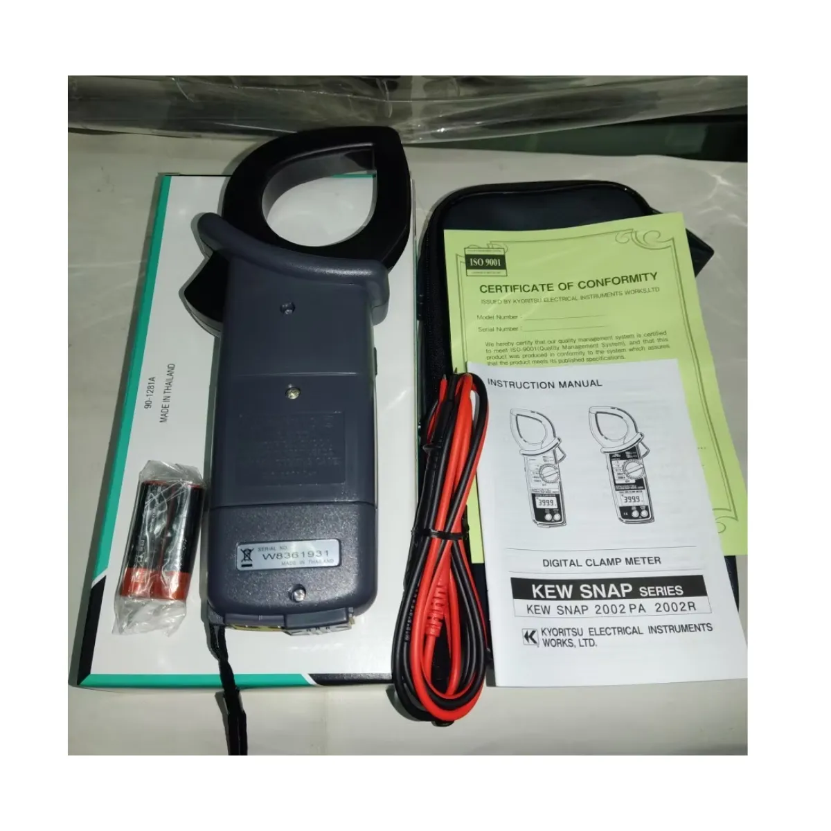 GENERICO - Pinza amperimétrica  2002PA, 2000A AC/ 750VAC/DC 55MM KYORITSU