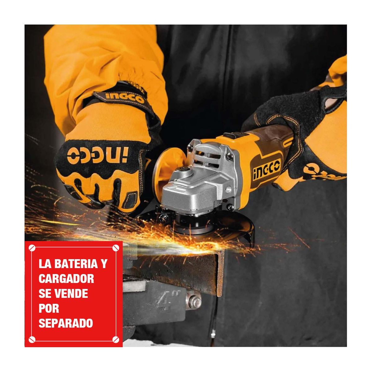INGCO TOOLS - Amoladora Angular 20v Brushless 115mm Ingco Cagli21154
