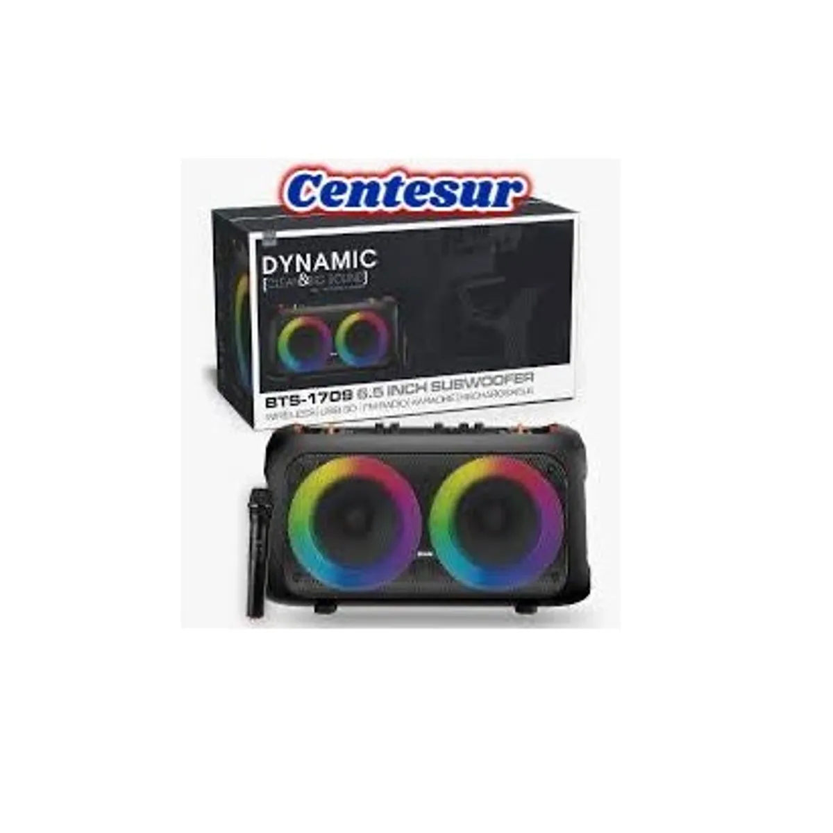 NEODYNAMIC - Subwoofer Altavoces de fiesta recargables de BTS-1709 DYNAMIC Centesur