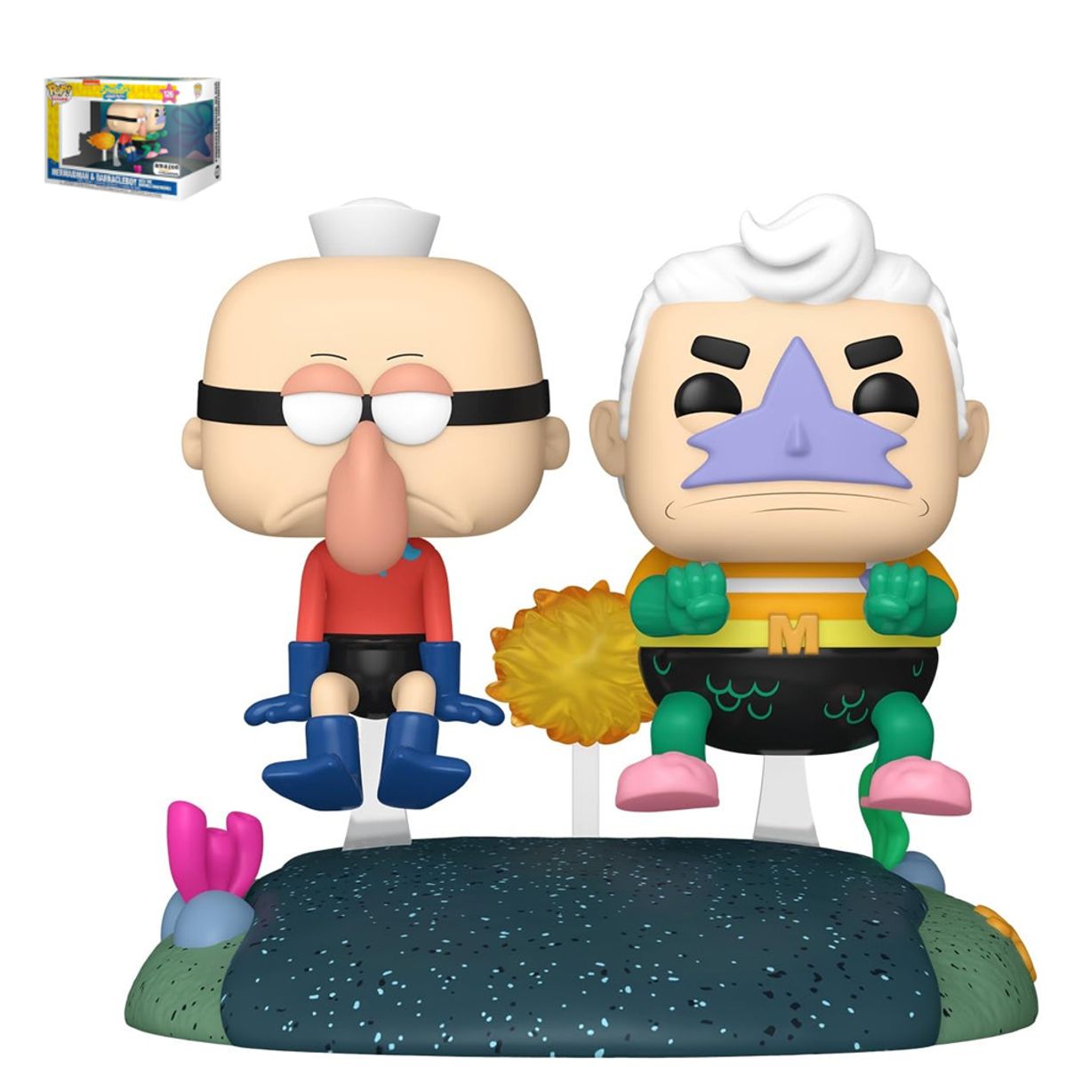 FUNKO - Funko Pop Bob Esponja - Sirenomal y Chico Percebe en el Botemovil exclusivo Amazon 126