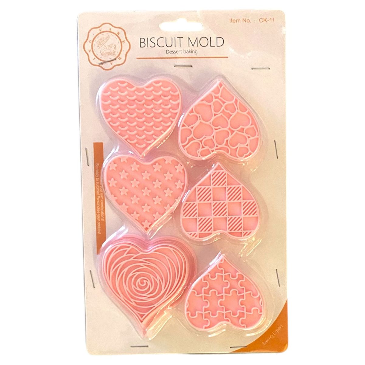 GENERICO - 6 Cortadores de Galletas- Corazones