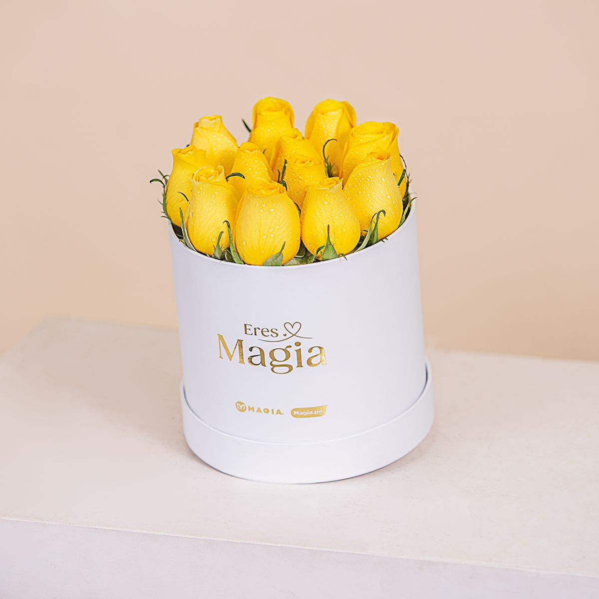 MAGIA PE - Box 12 rosas amarillas
