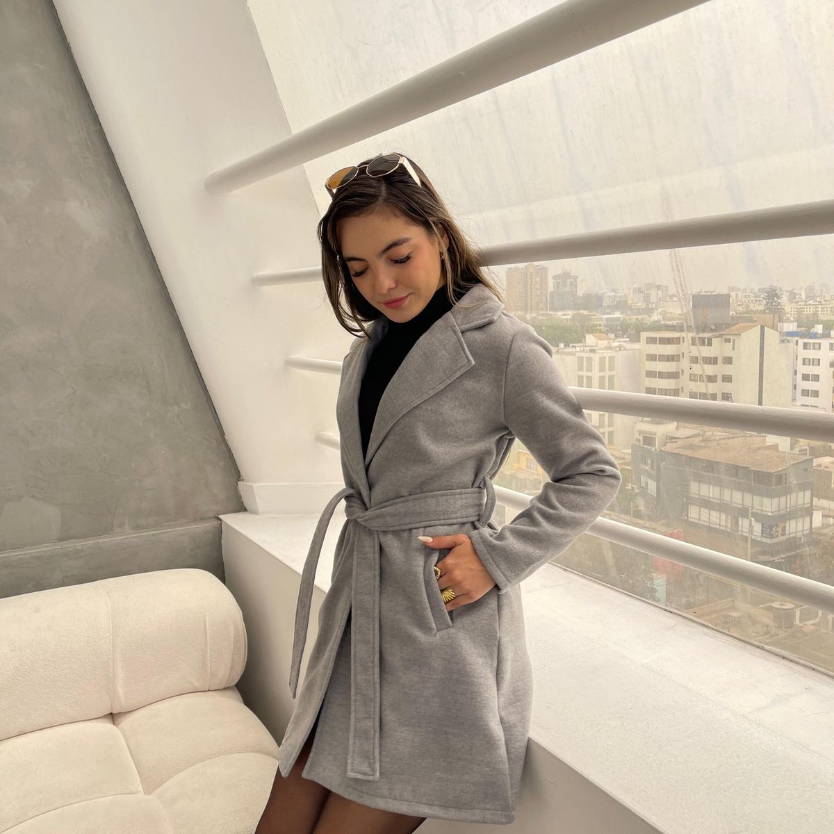 ALLEZ COLLECTION - ABRIGO MONACO PETITE - CON CINTURON