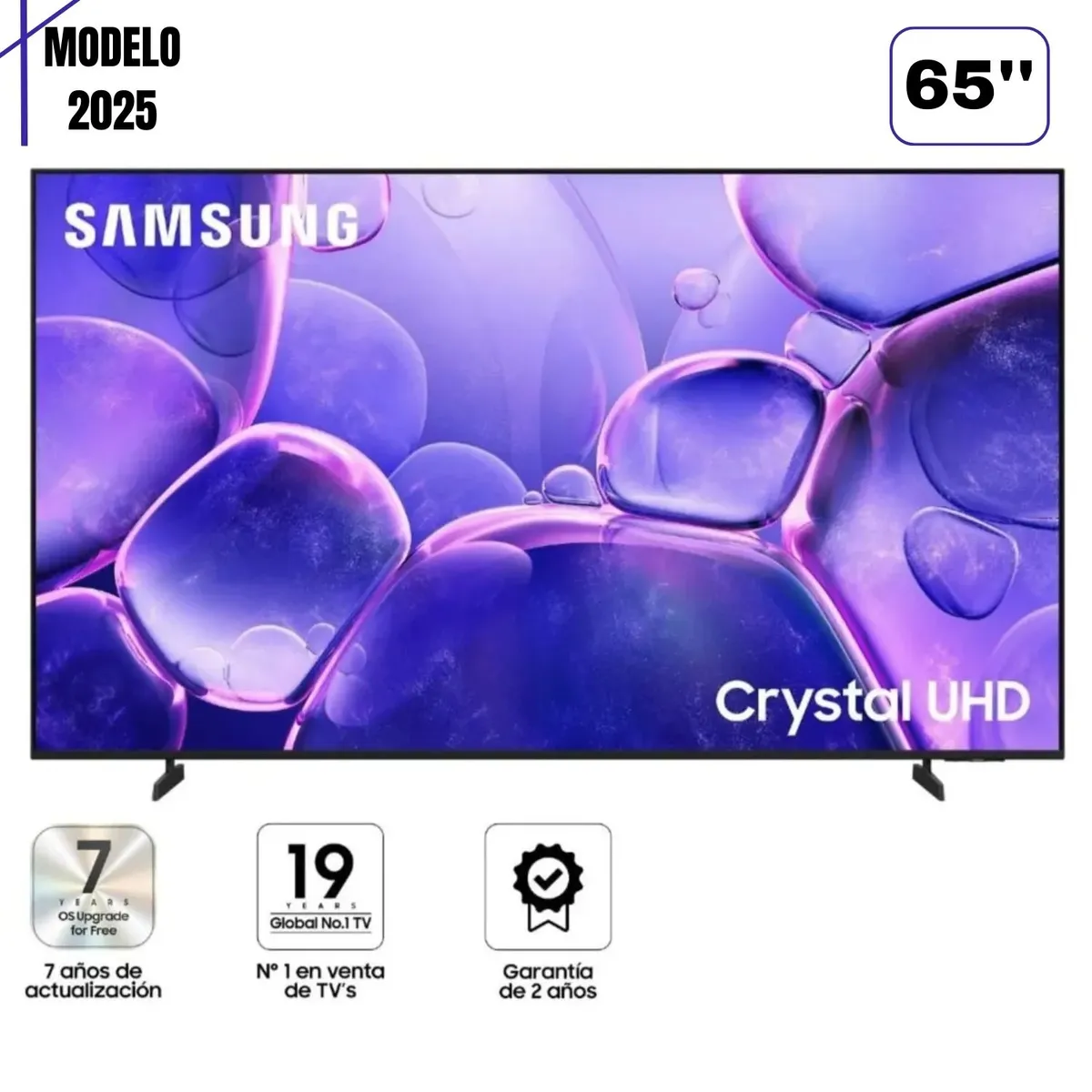 SAMSUNG - TELEVISOR SAMSUNG 65'' UN65U8000F CRYSTAL UHD SMART TV 2025