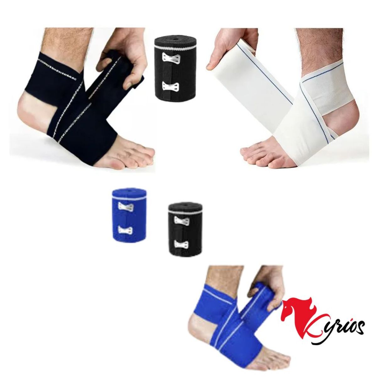 NO LOGO - VENDAS DEPORTIVAS PARA BOX,FUTBOL,GYM DE 10 CM X 3 MTS NEGRO