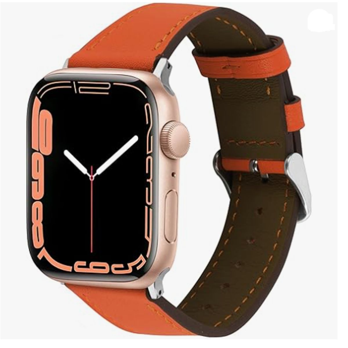 GENERICO - Correa de cuero Clásica para Apple Watch 42mm - Orange