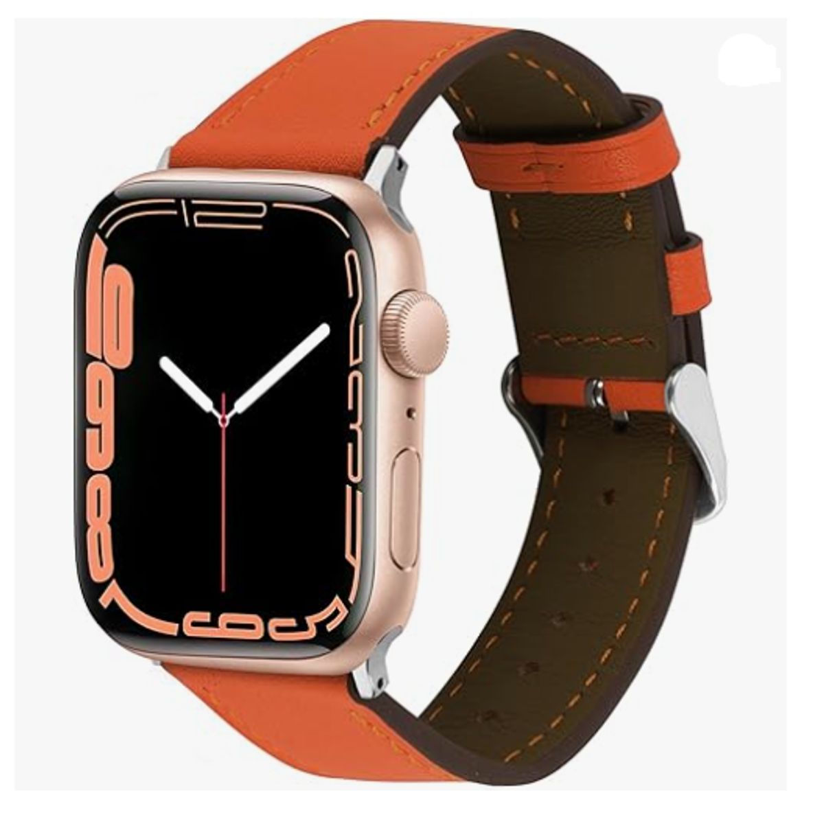 GENERICO - Correa de cuero Clásica para Apple Watch 42mm - Orange