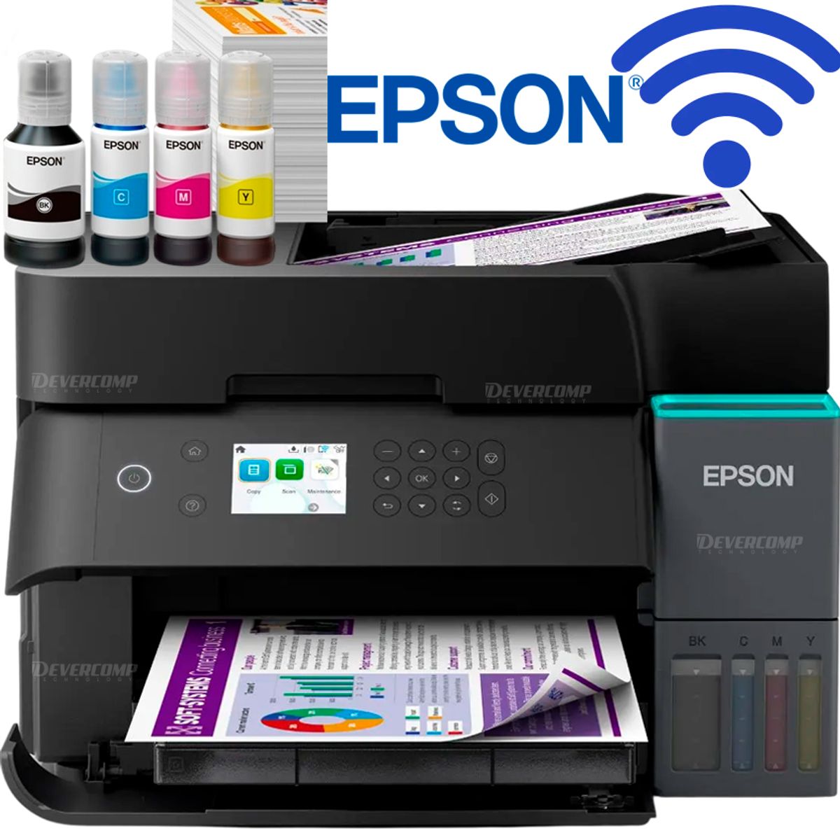 EPSON - Impresora Epson EcoTank L6370 Multifuncional WiFi Duplex Alta Velocida