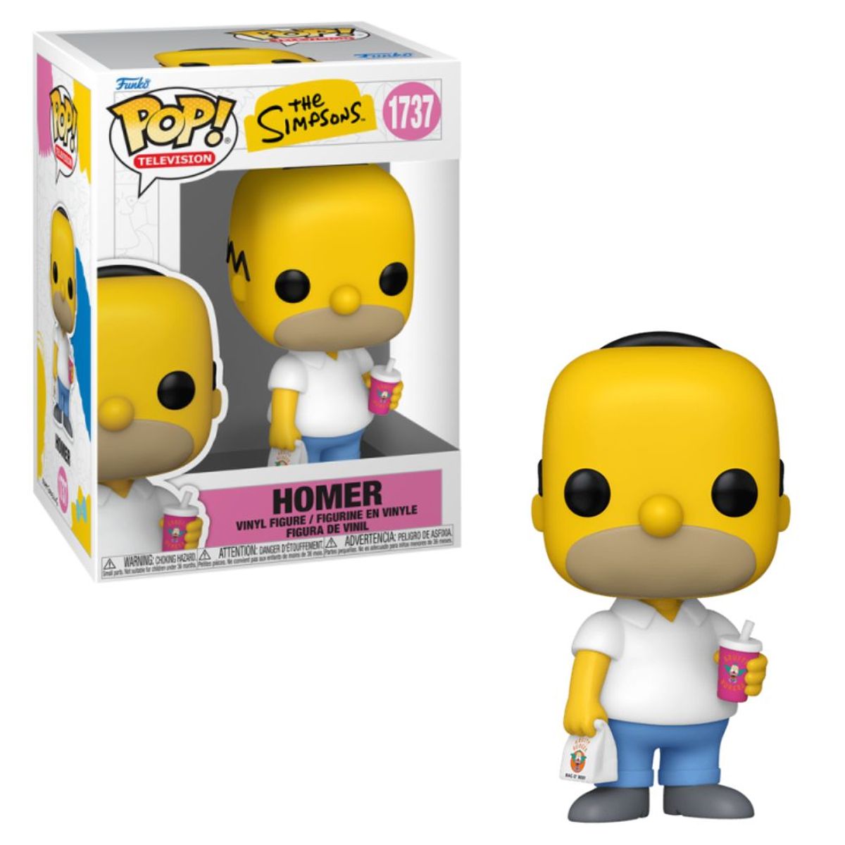 FUNKO - Funko Pop Homero Simpson con Krusty Burger