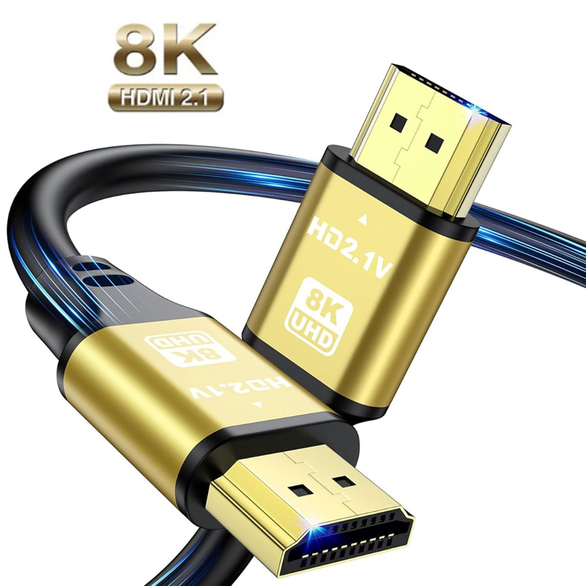 GENERICO - Cable Hdmi 8K 2.1 10 Metros 48gbps 60Hz 4k 120Hz ULTRA HD HDR PVC