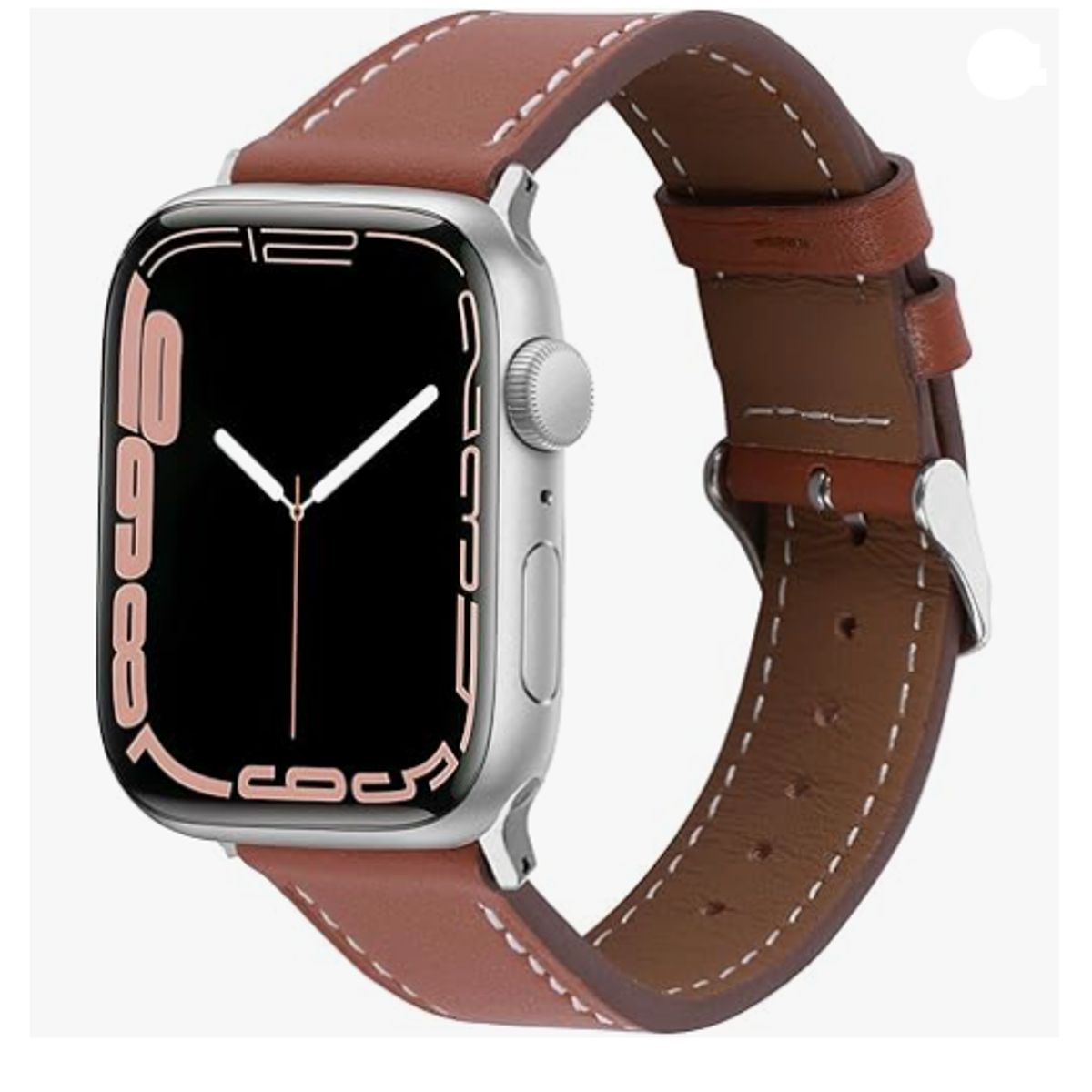 GENERICO - Correa de cuero Clásica para Apple Watch 44mm - Marrón