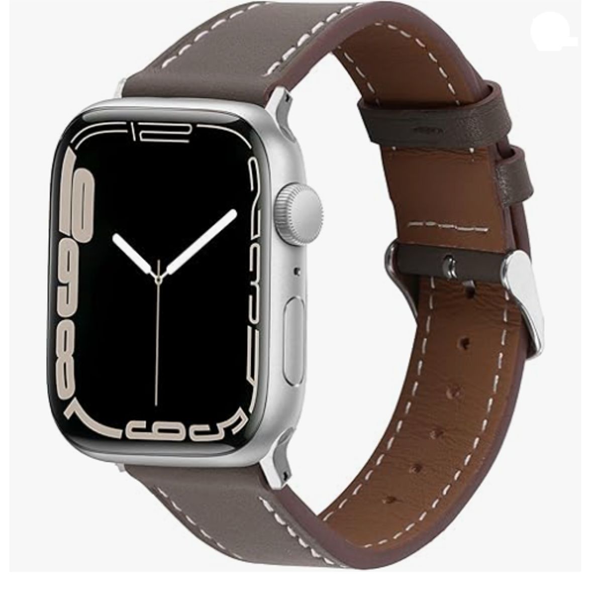 GENERICO - Correa de cuero Clásica para Apple Watch 42mm - Gris