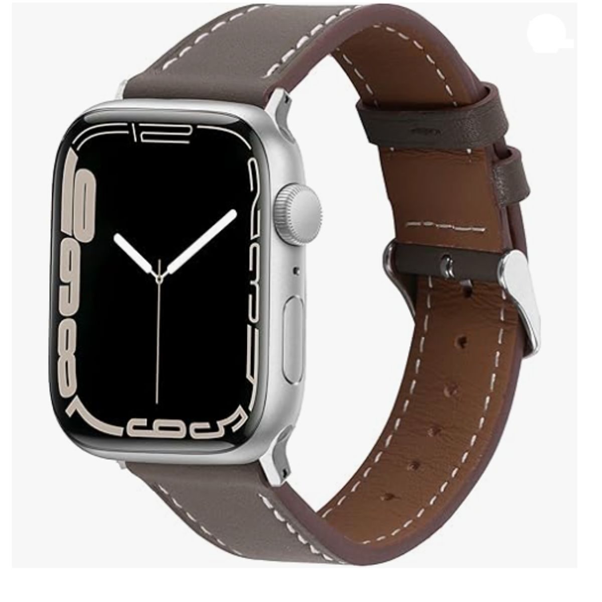 GENERICO - Correa de cuero Clásica para Apple Watch 46mm - Gris
