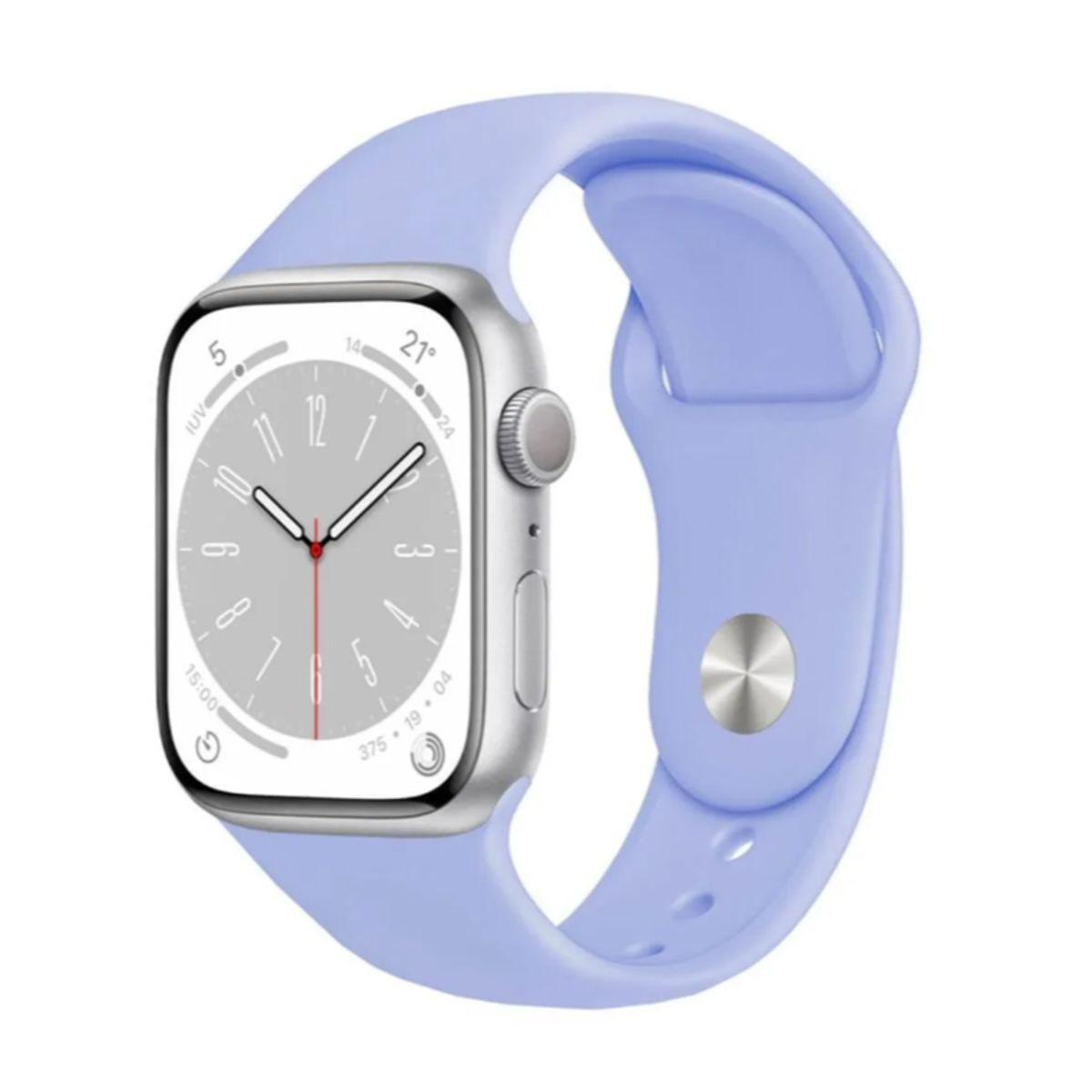 GENERICO - CORREA DE SILICONA PARA APPLE Y SMART WATCH 42-44-45-49MM - LILA