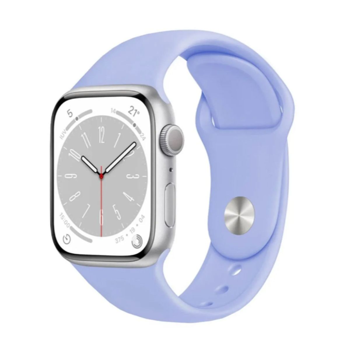 GENERICO - CORREA DE SILICONA PARA APPLE Y SMART WATCH 42-44-45-49MM - LILA