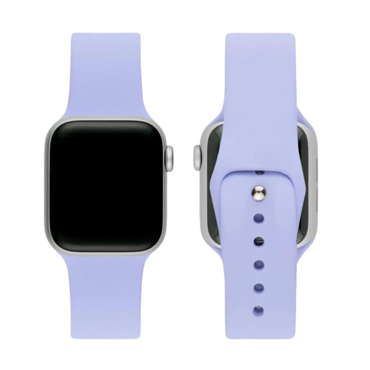 GENERICO - CORREA DE SILICONA PARA APPLE Y SMART WATCH 42-44-45-49MM - LILA